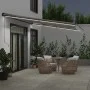 Manuelle ausfahrbare Markise mit LED-Licht in Anthrazit und Weiß 500x300cm. von , Markisen - Ref: Foro24-3310239, Preis: 633,...