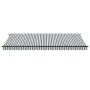 Manuelle ausfahrbare Markise mit LED-Licht in Anthrazit und Weiß 500x300cm. von , Markisen - Ref: Foro24-3310239, Preis: 348,...