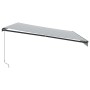 Manuelle ausfahrbare Markise mit LED-Licht in Anthrazit und Weiß 500x300cm. von , Markisen - Ref: Foro24-3310239, Preis: 348,...