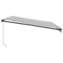 Manuelle ausfahrbare Markise mit LED-Licht in Anthrazit und Weiß 500x300cm. von , Markisen - Ref: Foro24-3310239, Preis: 633,...