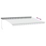 Manuelle ausfahrbare Markise mit LED-Licht in Anthrazit und Weiß 500x300cm. von , Markisen - Ref: Foro24-3310239, Preis: 348,...