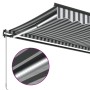 Manuelle ausfahrbare Markise mit LED-Licht in Anthrazit und Weiß 500x300cm. von , Markisen - Ref: Foro24-3310239, Preis: 348,...