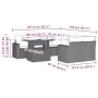 Gartensofa-Set, 9-teilig, mit Kissen, aus synthetischem Rattan in Beige. von , Gartensets - Ref: Foro24-3267169, Preis: 594,0...