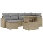 Set sofás de jardín 7 piezas y cojines ratán sintético beige de , Conjuntos de jardín - Ref: Foro24-3267419, Precio: 472,36 €...