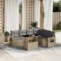 Set sofás de jardín 7 piezas y cojines ratán sintético beige de , Conjuntos de jardín - Ref: Foro24-3267929, Precio: 492,95 €...