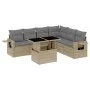 Set of 7-piece garden sofas and beige synthetic rattan cushions by , Garden sets - Ref: Foro24-3267929, Price: 492,95 €, Disc...