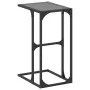 Side table with transparent glass and steel 40x30x61.5 cm by , Side tables - Ref: Foro24-846037, Price: 35,02 €, Discount: %