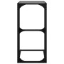 Side table with transparent glass and steel 40x30x61.5 cm by , Side tables - Ref: Foro24-846037, Price: 35,54 €, Discount: %