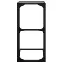 Side table with transparent glass and steel 40x30x61.5 cm by , Side tables - Ref: Foro24-846037, Price: 35,02 €, Discount: %