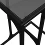 Side table with transparent glass and steel 40x30x61.5 cm by , Side tables - Ref: Foro24-846037, Price: 35,02 €, Discount: %