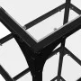 Shelf with transparent glass surface, steel frame, 40x30x123 cm. by , Hangers and shelves - Ref: Foro24-846040, Price: 56,41 ...
