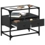 TV stand with black glass and engineered wood board, measuring 60x35x51 cm. by , TV Furniture - Ref: Foro24-846054, Price: 57...