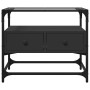Mueble TV tablero cristal madera ingeniería negro 60x35x51 cm de , Muebles TV - Ref: Foro24-846054, Precio: 58,67 €