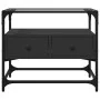 TV stand with black glass and engineered wood board, measuring 60x35x51 cm. by , TV Furniture - Ref: Foro24-846054, Price: 57...