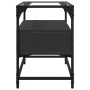 TV stand with black glass and engineered wood board, measuring 60x35x51 cm. by , TV Furniture - Ref: Foro24-846054, Price: 57...