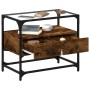 TV-Möbel aus Glas und Holz, Eichen-Ingenieurholz geräuchert, 60x35x51 cm. von , TV-Möbel - Ref: Foro24-846056, Preis: 56,82 €...