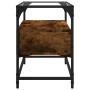 TV-Möbel aus Glas und Holz, Eichen-Ingenieurholz geräuchert, 60x35x51 cm. von , TV-Möbel - Ref: Foro24-846056, Preis: 56,82 €...