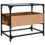 TV-Möbel aus Glas und Holz, Eichen-Ingenieurholz geräuchert, 60x35x51 cm. von , TV-Möbel - Ref: Foro24-846056, Preis: 56,82 €...