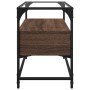 Mueble TV cristal y madera ingeniería marrón roble 80x35x51 cm de , Muebles TV - Ref: Foro24-846063, Precio: 69,21 €, Descuen...