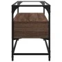 TV stand made of brown oak wood and glass, measuring 80x35x51 cm. by , TV Furniture - Ref: Foro24-846063, Price: 68,28 €, Dis...