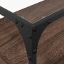 Mueble TV cristal y madera ingeniería marrón roble 80x35x51 cm de , Muebles TV - Ref: Foro24-846063, Precio: 69,21 €, Descuen...