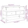 TV stand made of brown oak wood and glass, measuring 80x35x51 cm. by , TV Furniture - Ref: Foro24-846063, Price: 68,28 €, Dis...