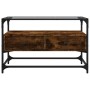 TV-Möbel aus Glas und Holz, Eichen-Ingenieurholz geräuchert, 80x35x51 cm. von , TV-Möbel - Ref: Foro24-846061, Preis: 67,00 €...