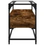 TV stand made of smoked oak glass and wood, measuring 80x35x51 cm. by , TV Furniture - Ref: Foro24-846061, Price: 66,11 €, Di...