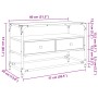 TV-Möbel aus Glas und Holz, Eichen-Ingenieurholz geräuchert, 80x35x51 cm. von , TV-Möbel - Ref: Foro24-846061, Preis: 67,00 €...