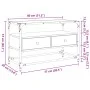 TV stand made of smoked oak glass and wood, measuring 80x35x51 cm. by , TV Furniture - Ref: Foro24-846061, Price: 66,11 €, Di...