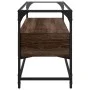 TV stand made of brown oak wood and glass, dimensions 98x35x51 cm. by , TV Furniture - Ref: Foro24-846068, Price: 82,34 €, Di...