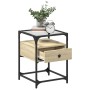 Bedside tables 2 units engineered wood Sonoma oak 40x40x55 cm by , Nightstands - Ref: Foro24-846077, Price: 80,99 €, Discount: %