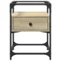 Bedside tables 2 units engineered wood Sonoma oak 40x40x55 cm by , Nightstands - Ref: Foro24-846077, Price: 79,92 €, Discount: %