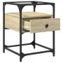 Bedside tables 2 units engineered wood Sonoma oak 40x40x55 cm by , Nightstands - Ref: Foro24-846077, Price: 79,92 €, Discount: %