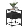 Nachttische 2 Stück aus schwarzer Ingenieurholz 40x30x50 cm von , Nachttische - Ref: Foro24-846075, Preis: 87,79 €, Rabatt: %