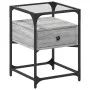 Bedside table made of gray Sonoma engineered wood, 40x40x55 cm. by , Nightstands - Ref: Foro24-846080, Price: 59,57 €, Discou...