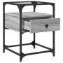 Bedside table made of gray Sonoma engineered wood, 40x40x55 cm. by , Nightstands - Ref: Foro24-846080, Price: 60,55 €, Discou...