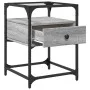 Bedside table made of gray Sonoma engineered wood, 40x40x55 cm. by , Nightstands - Ref: Foro24-846080, Price: 59,57 €, Discou...