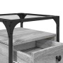 Bedside table made of gray Sonoma engineered wood, 40x40x55 cm. by , Nightstands - Ref: Foro24-846080, Price: 60,55 €, Discou...
