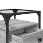 Bedside table made of gray Sonoma engineered wood, 40x40x55 cm. by , Nightstands - Ref: Foro24-846080, Price: 59,57 €, Discou...