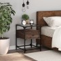 Nachttisch aus braunem Eichenfurnierholz, 40x40x55 cm. von , Nachttische - Ref: Foro24-846082, Preis: 59,52 €, Rabatt: %