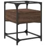 Engineered wood brown oak bedside table 40x40x55 cm by , Nightstands - Ref: Foro24-846082, Price: 58,60 €, Discount: %