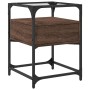 Nachttisch aus braunem Eichenfurnierholz, 40x40x55 cm. von , Nachttische - Ref: Foro24-846082, Preis: 59,52 €, Rabatt: %
