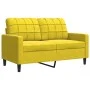 Three-piece velvet yellow sofa set with cushions by , Sofas - Ref: Foro24-3278357, Price: 659,29 €, Discount: %