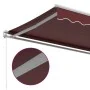 Toldo retráctil manual burdeos 500x300 cm de , Toldos - Ref: Foro24-3215223, Precio: 412,21 €, Descuento: %