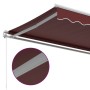 Toldo retráctil manual burdeos 500x300 cm de , Toldos - Ref: Foro24-3215223, Precio: 468,00 €, Descuento: %