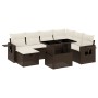 Set aus 8-teiligen Gartensofas und Kissen aus braunem Kunst-Rattan. von , Gartensets - Ref: Foro24-3275003, Preis: 571,64 €, ...