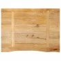 Solid mango wood natural edge table top 90x60x2.5 cm by , Table tops - Ref: Foro24-370453, Price: 71,66 €, Discount: %