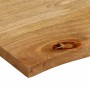 Massivholz-Tischplatte mit natürlicher Kante aus Mangoholz 90x60x2,5 cm. von , Tischplatten - Ref: Foro24-370453, Preis: 72,7...