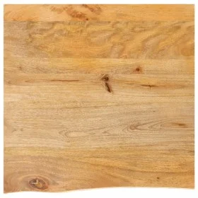 Solid mango wood natural edge table top 80x80x2.5 cm by , Table tops - Ref: Foro24-370458, Price: 84,85 €, Discount: %